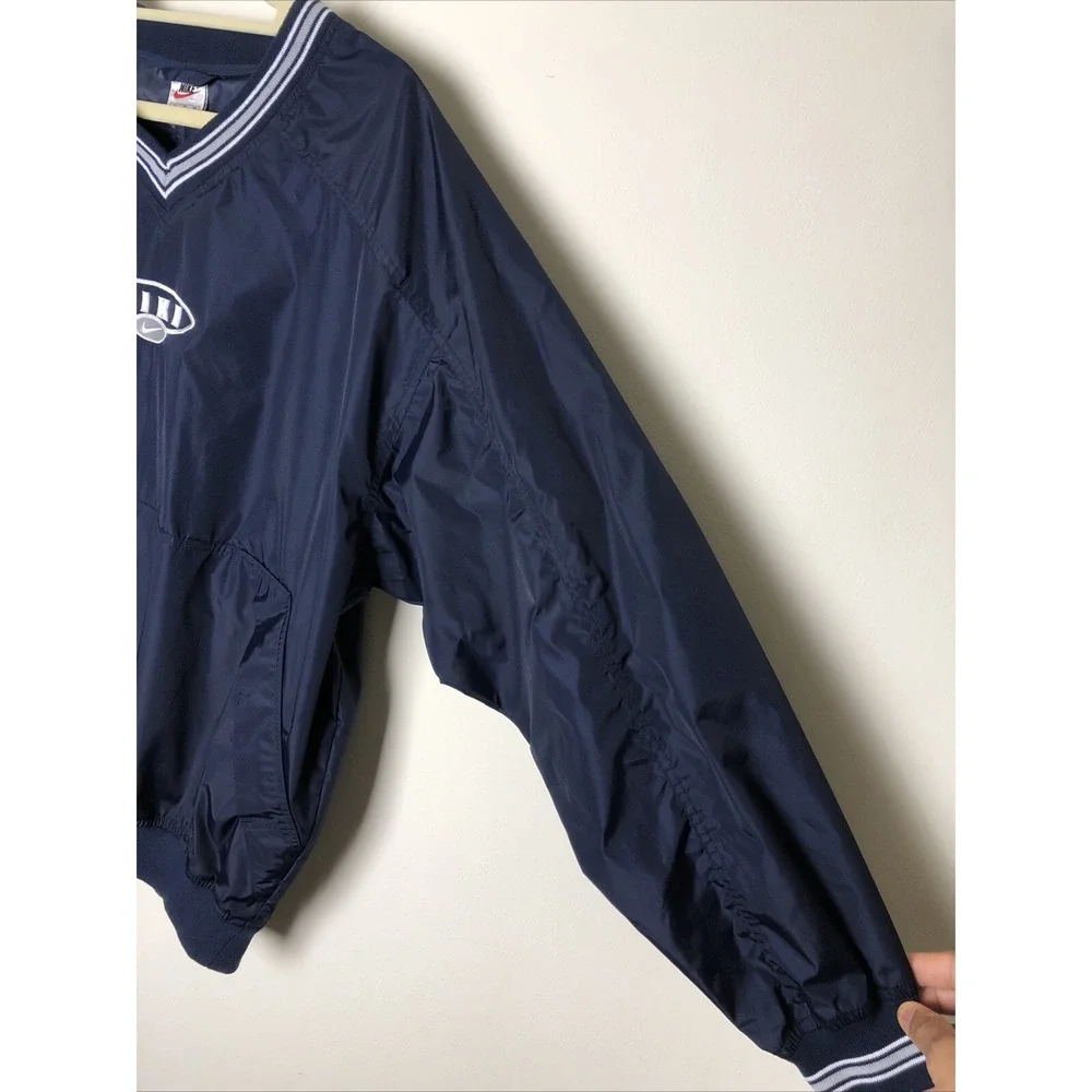 Vintage Nike Windbreaker Pullover White Tag Size XL Navy Blue